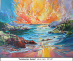 Sundown on Burgeo, Oil on Canvas